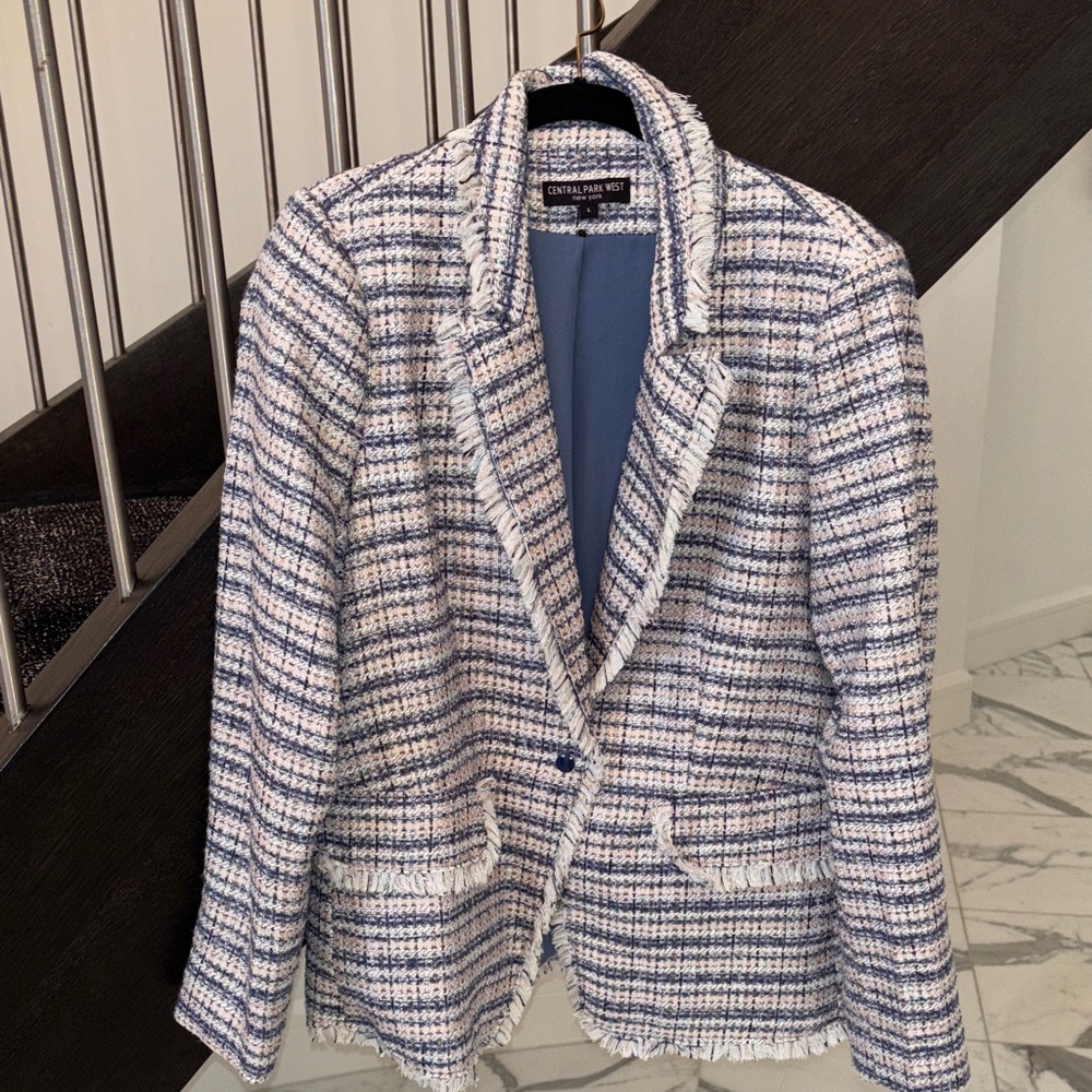 Central Park West tweed blazer